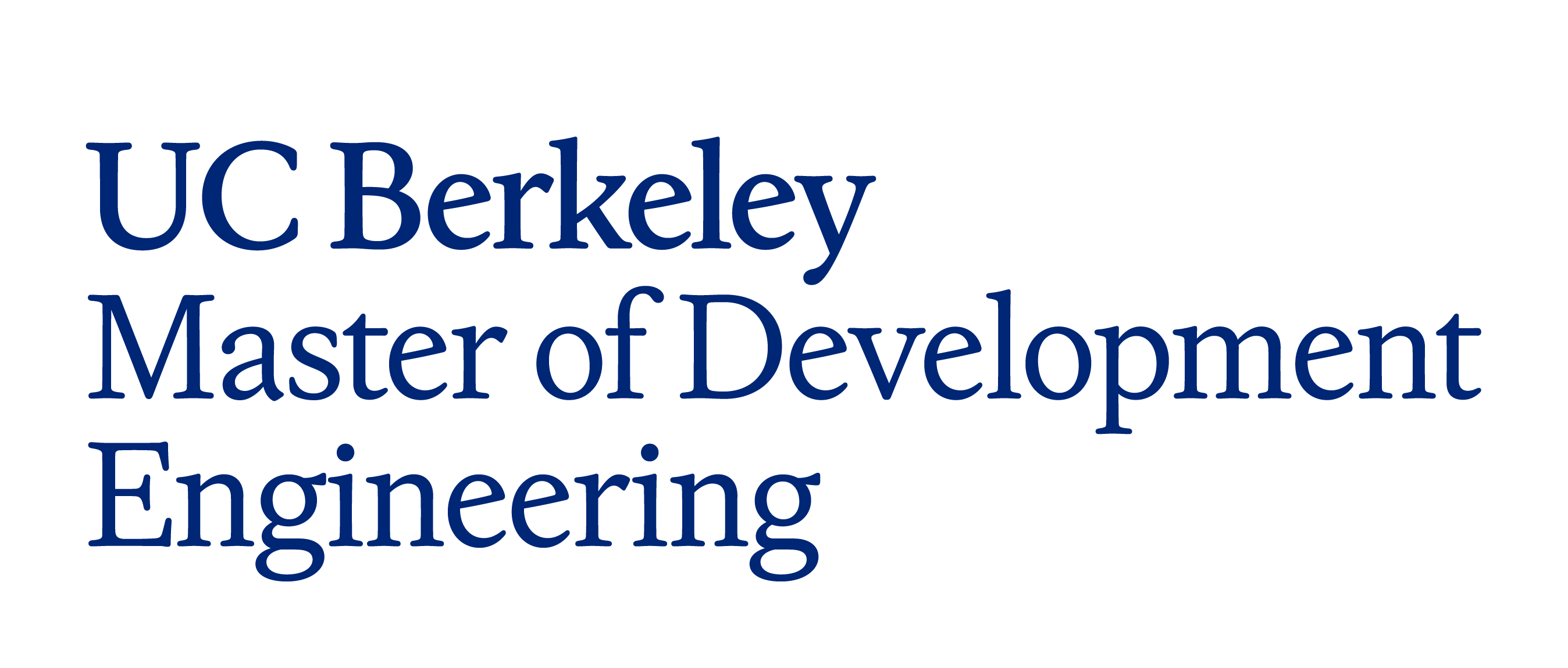 UC Berkely Master of Development Engineering